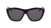 DKNY Women's DK544S Rectangular Sunglasses, Black, One Size